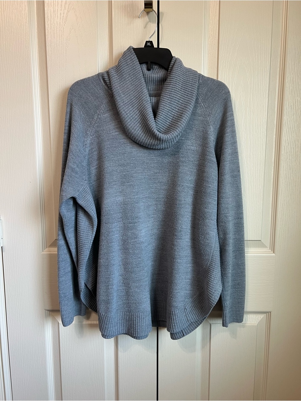 croft & barrow Light Gray Cowl Neck Sweater